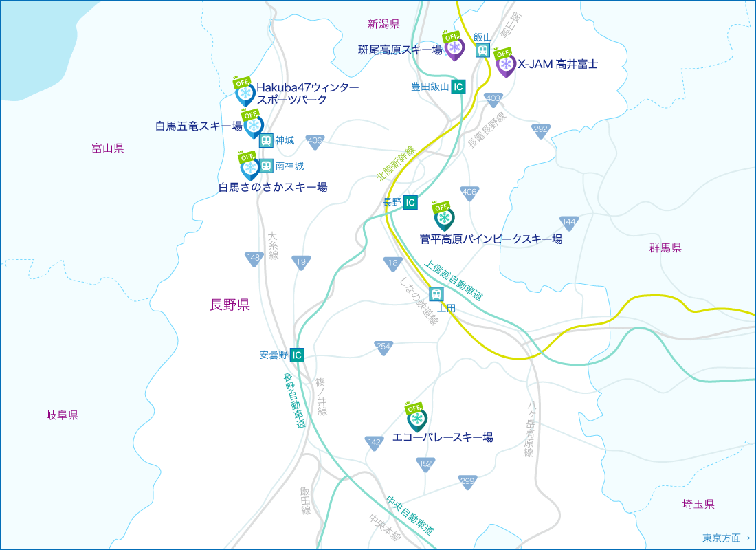 長野県エリアMAP