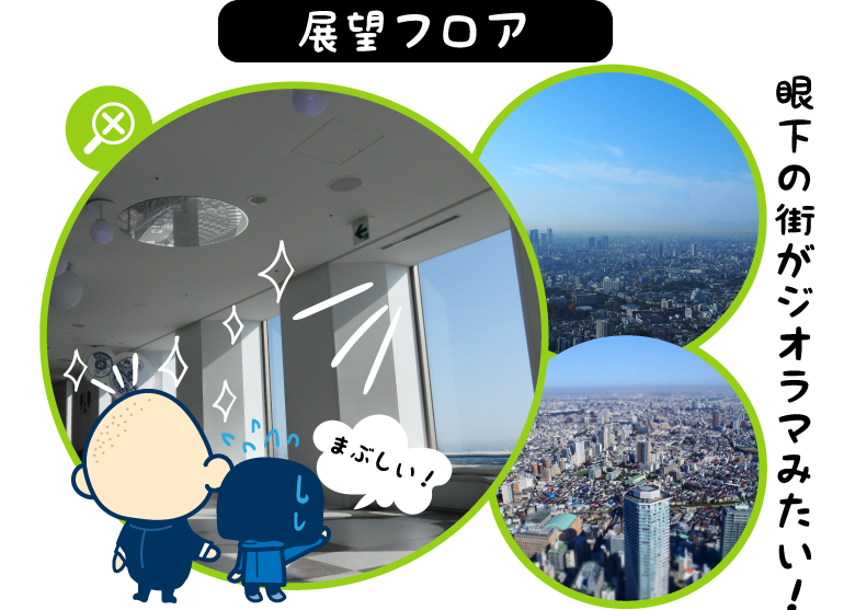 眼下の街がジオラマみたい！