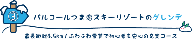 パルコールつま恋スキーリゾートのゲレンデ