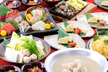 巡コース(全9品・2時間飲み放題付)