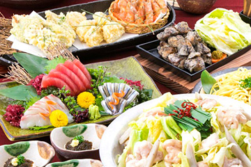 筑コース(全8品・2時間飲み放題付)
