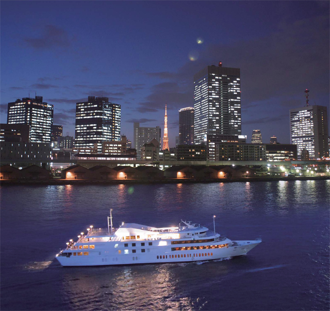 東京タワー＆船（夜景）