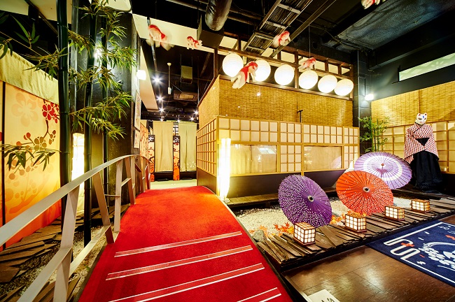 【和style.cafe AKIBA】 店内枯山水