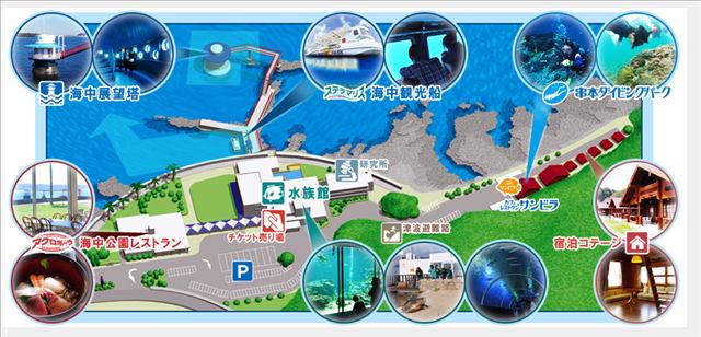 串本海中公園 全体マップ