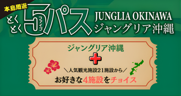 沖縄とくとく5パス ジャングリア沖縄